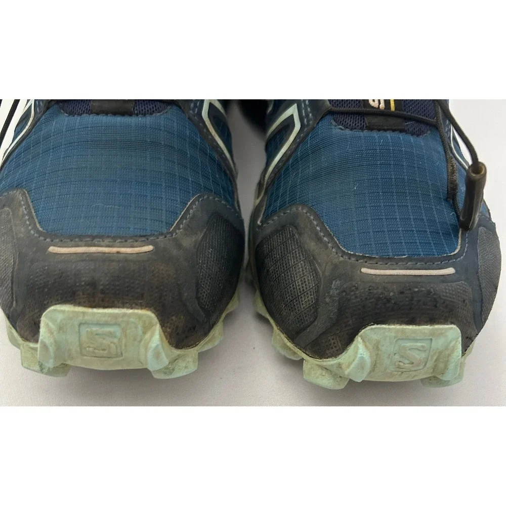 Salomon Speedcross 4 Trail Running Shoes Mens 10 Blue Quicklace Contagrip 402431